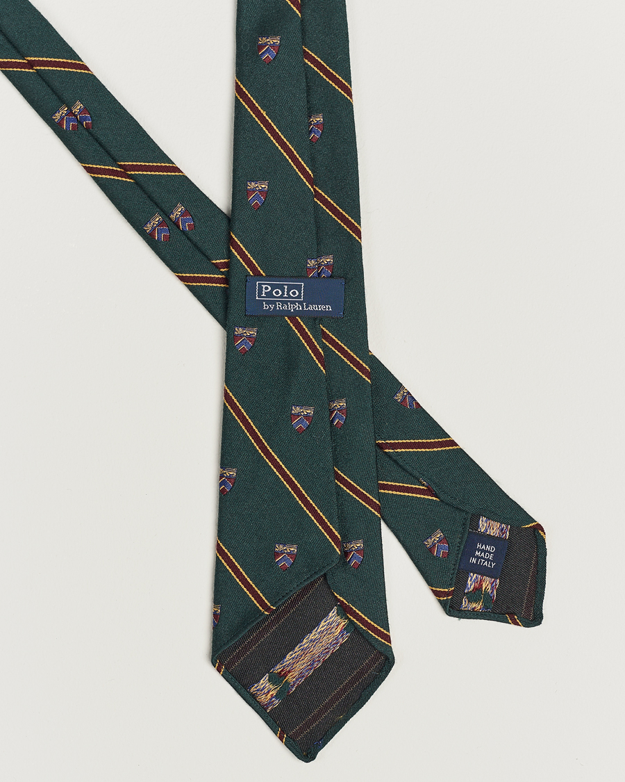 Herre | Polo Ralph Lauren Vintage Club Striped Tie Green | Polo Ralph Lauren | Vintage Club Striped Tie Green