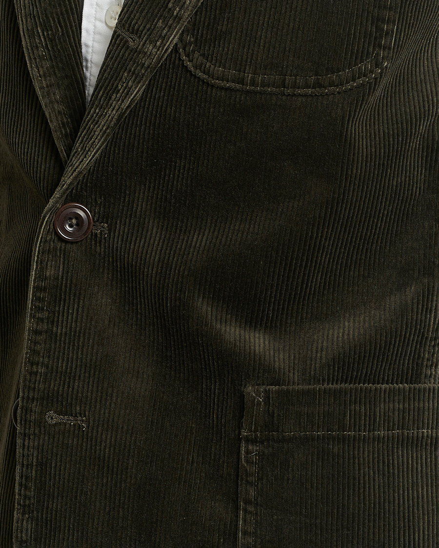 Herre | Blazere & jakker | Polo Ralph Lauren | Corduroy Stretch Blazer Oil Cloth Green