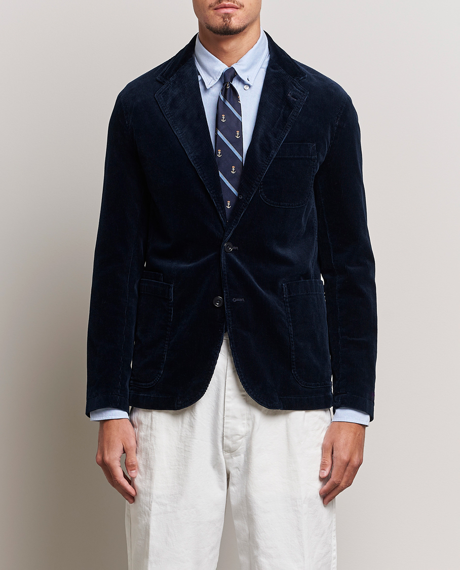 Herre | Fløjlsblazer | Polo Ralph Lauren | Corduroy Stretch Blazer Aviator Navy