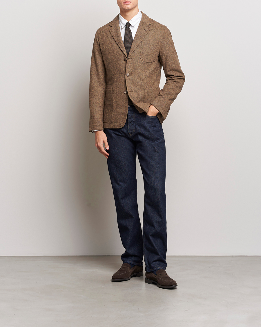 Herre | Blazere & jakker | Polo Ralph Lauren | Classic Herringbone Sportcoat Brown/Tan