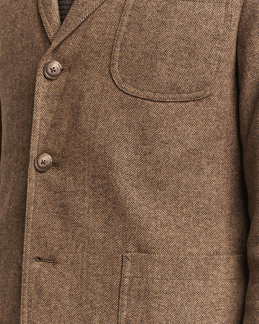 Herre | Blazere & jakker | Polo Ralph Lauren | Classic Herringbone Sportcoat Brown/Tan