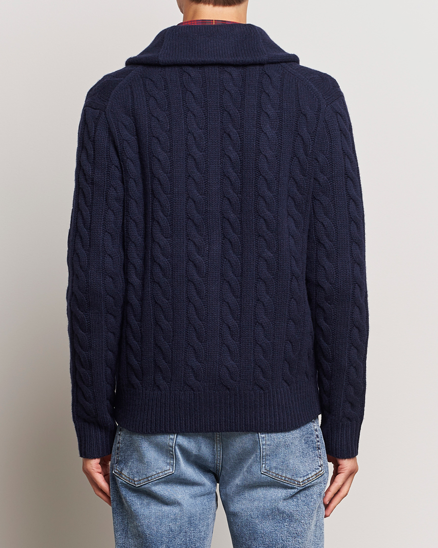 Herre | Trøjer | Polo Ralph Lauren | Wool Cable Cardigan Hunter Navy