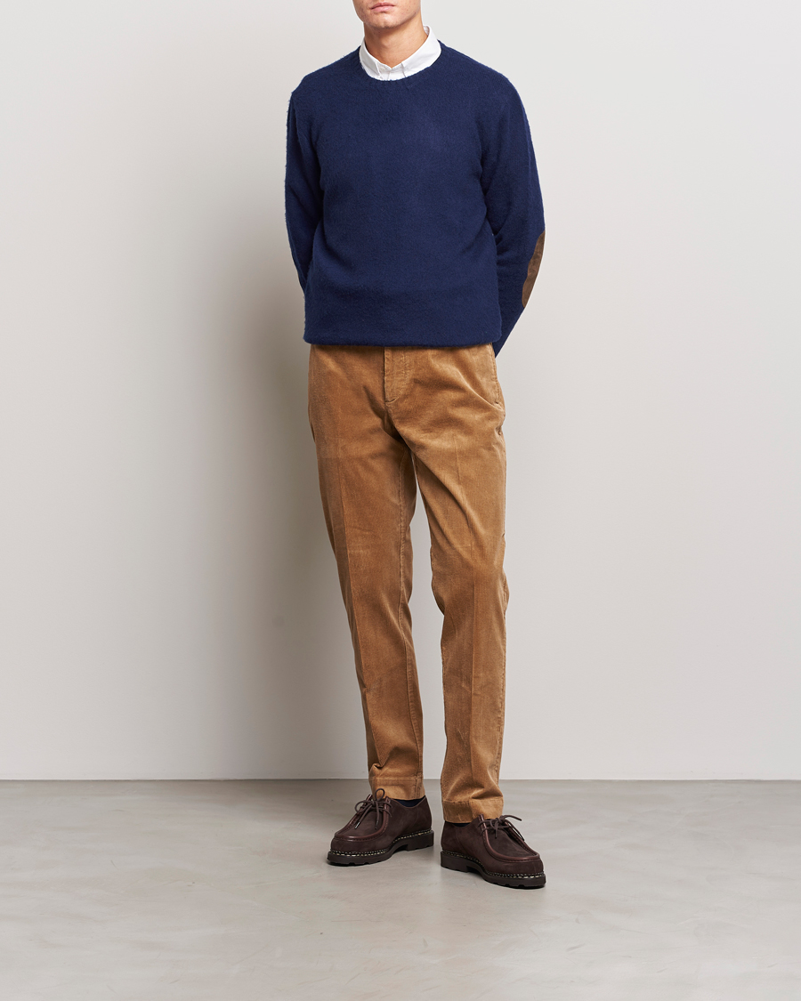 Herre | Trøjer | Polo Ralph Lauren | Wool/Cashmere Patch Crew Neck Bright Navy