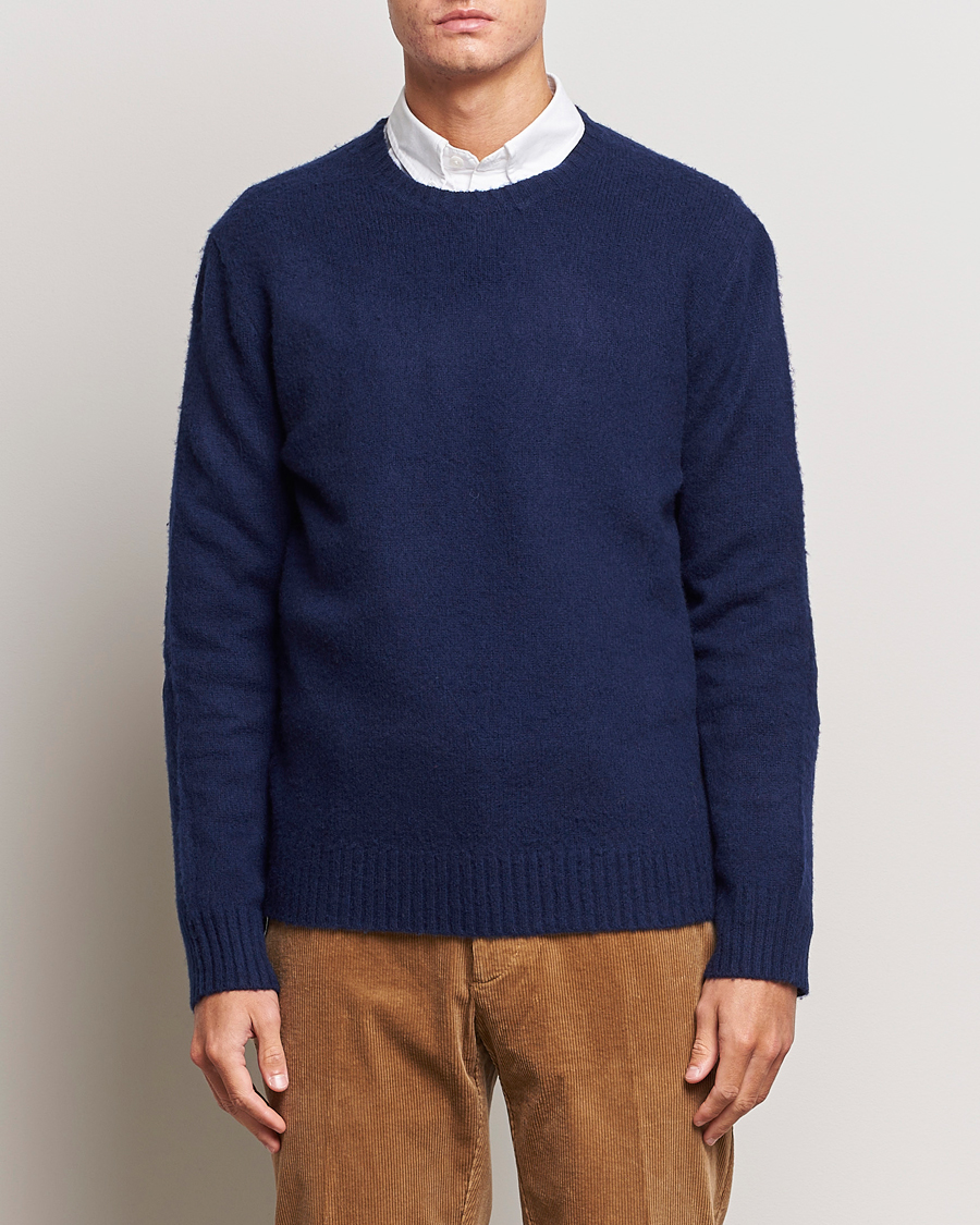 Herre | Trøjer | Polo Ralph Lauren | Wool/Cashmere Patch Crew Neck Bright Navy