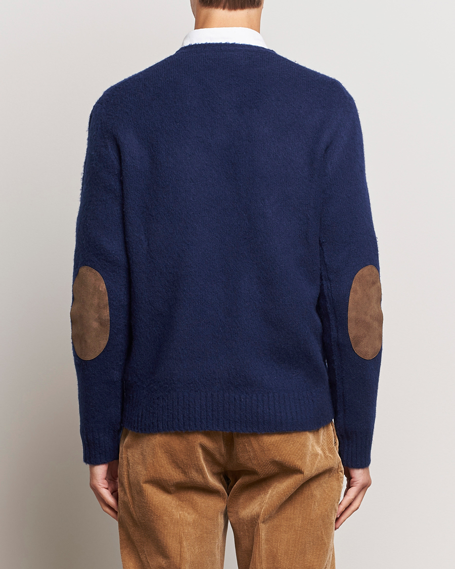 Herre | Trøjer | Polo Ralph Lauren | Wool/Cashmere Patch Crew Neck Bright Navy