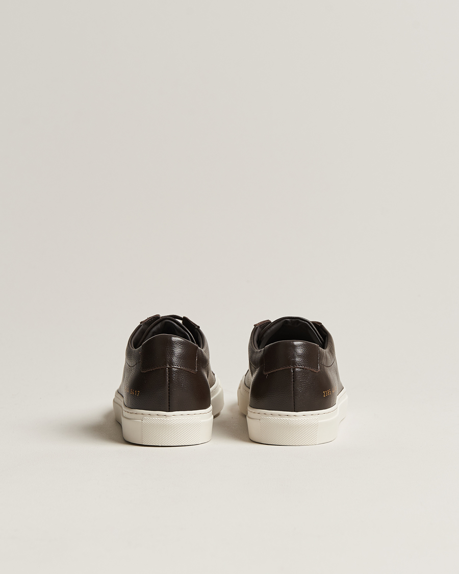 Herre | Common Projects Original Achilles Pebbled Leather Sneaker Dark Brown | Common Projects | Original Achilles Pebbled Leather Sneaker Dark Brown