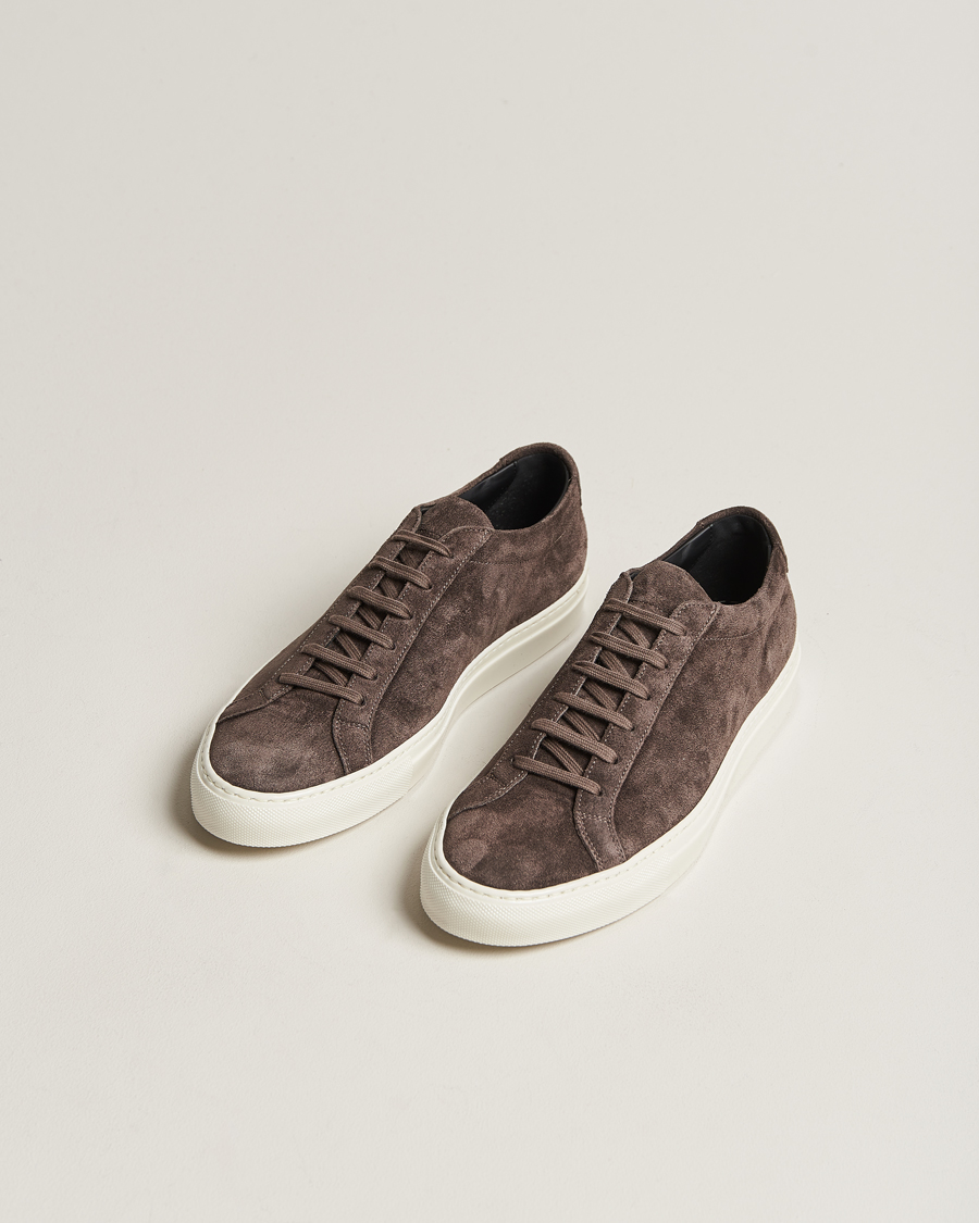 Herre | Common Projects Original Achilles Suede Sneaker Warm Grey | Common Projects | Original Achilles Suede Sneaker Warm Grey