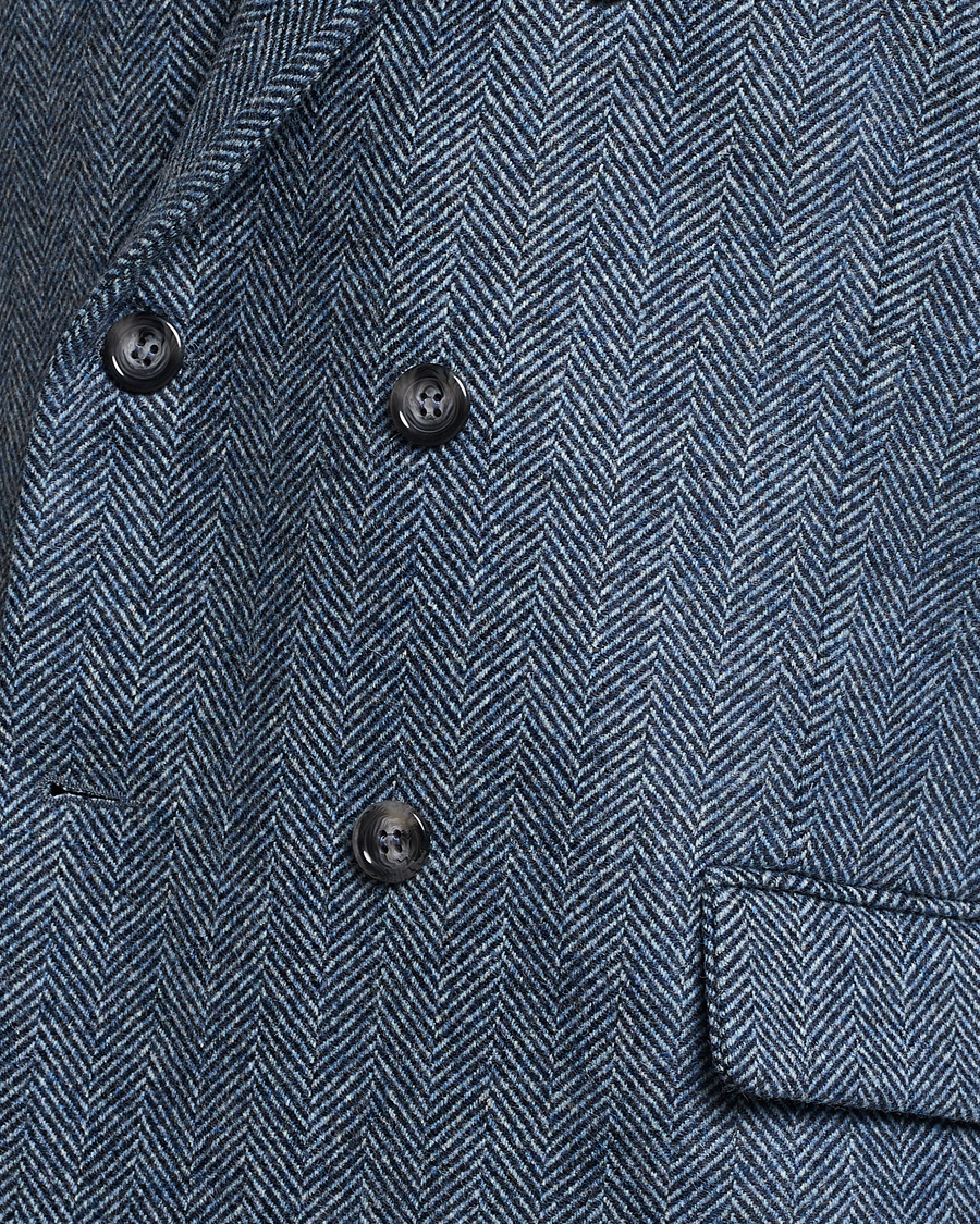 Herre | Blazere & jakker | Palmes | Double Blaze Tweed Sport Coat Navy Herringbone