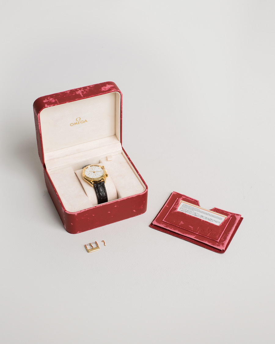 Herre | Omega Pre-Owned Speedmaster Date 18K 3611.20.29 Steel White | Omega Pre-Owned | Speedmaster Date 18K 3611.20.29 Steel White