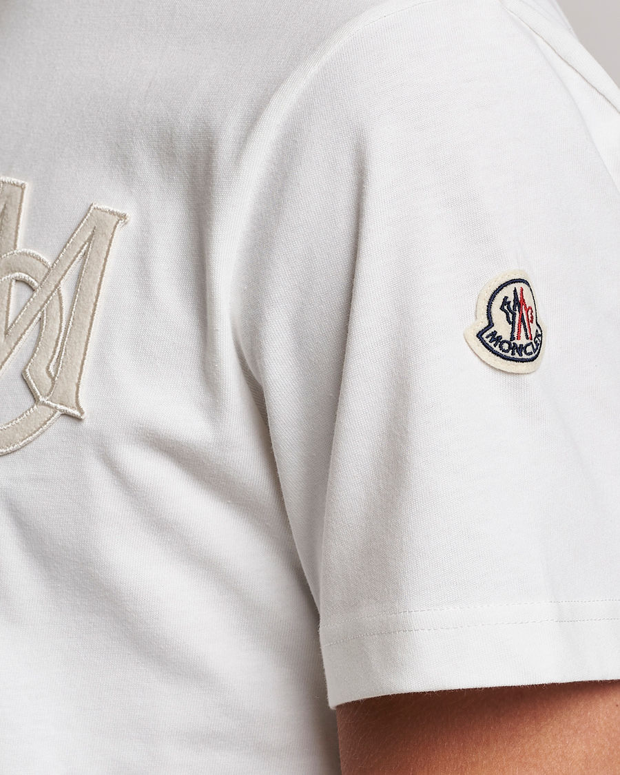 Herre | T-Shirts | Moncler | Embossed Logo T-shirt White