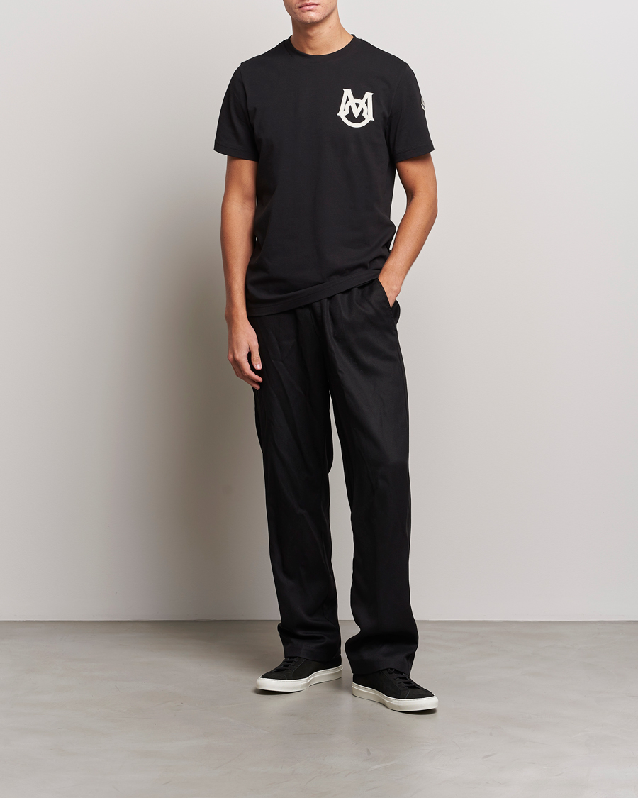 Herre | T-Shirts | Moncler | Embossed Logo T-shirt Black