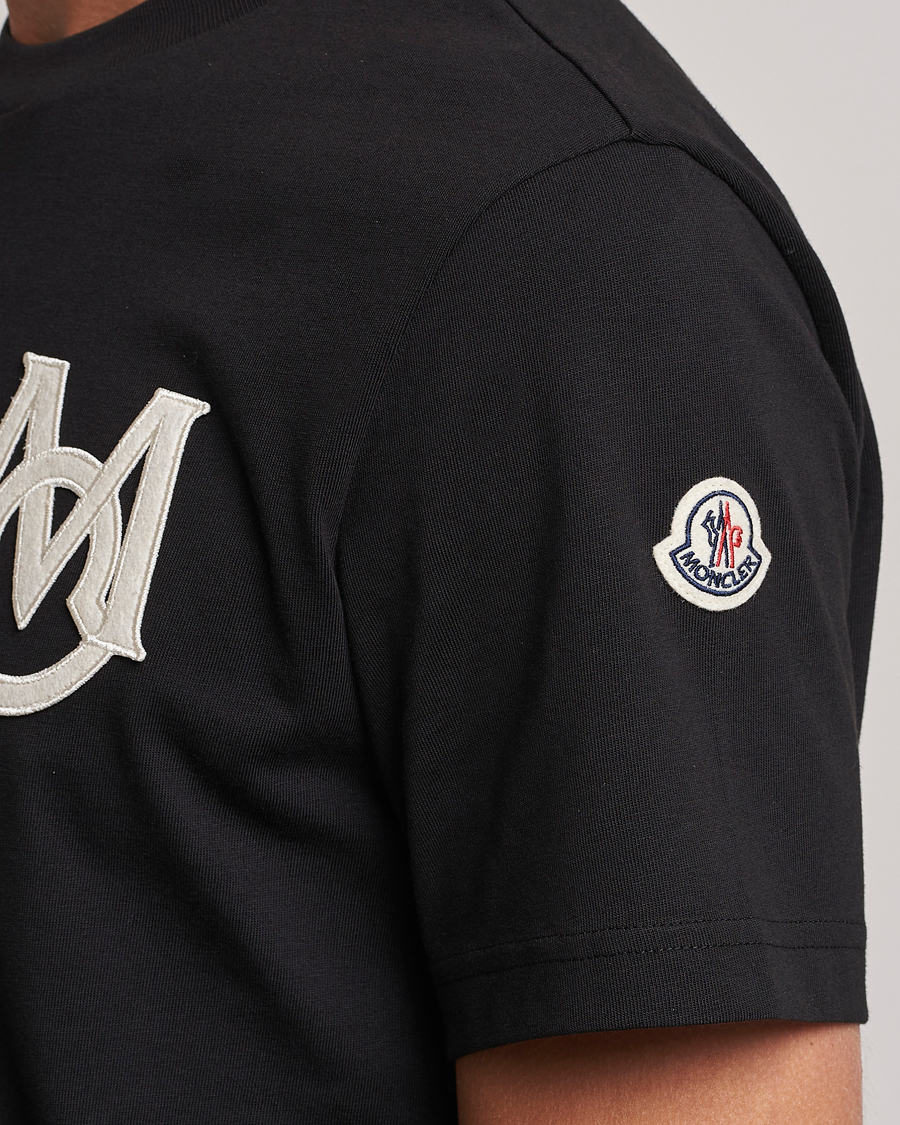 Herre | T-Shirts | Moncler | Embossed Logo T-shirt Black