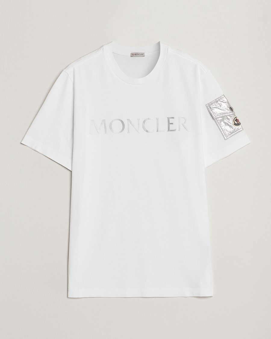 Herre | T-Shirts | Moncler | Sleeve Pocket T-shirt White