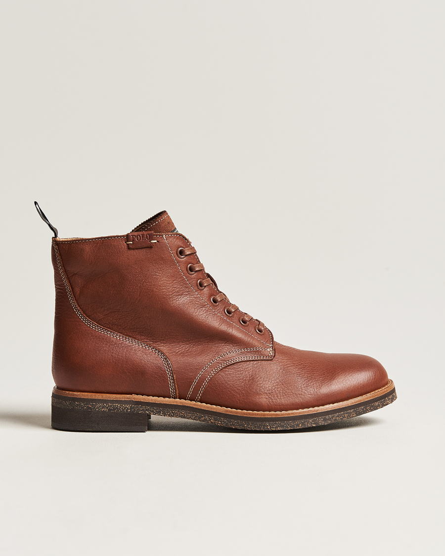 Herre | Polo Ralph Lauren RL Oiled Leather Boot Peanut | Polo Ralph Lauren | RL Oiled Leather Boot Peanut