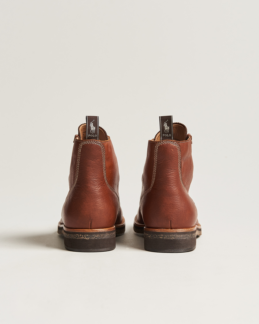 Herre | Polo Ralph Lauren RL Oiled Leather Boot Peanut | Polo Ralph Lauren | RL Oiled Leather Boot Peanut