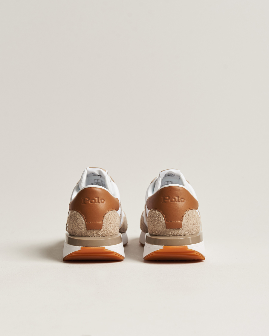 Herre | Polo Ralph Lauren Train 89 Running Sneaker White/Brown | Polo Ralph Lauren | Train 89 Running Sneaker White/Brown