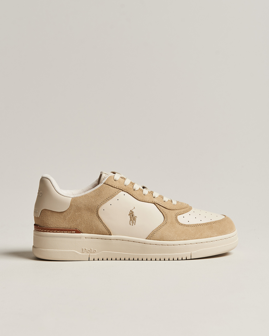 Herre | Polo Ralph Lauren Masters Court Suede Sneaker Bone/Ecru | Polo Ralph Lauren | Masters Court Suede Sneaker Bone/Ecru