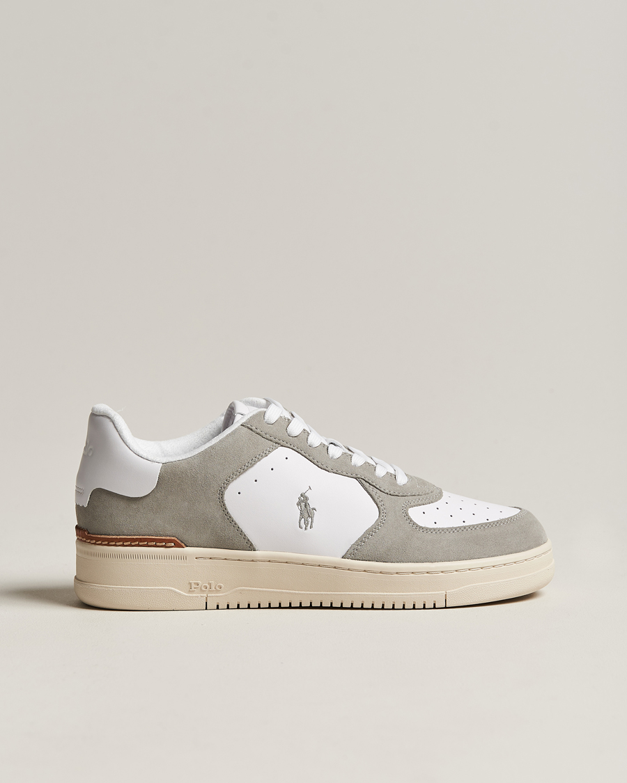 Herre | Polo Ralph Lauren Masters Court Suede Sneaker Grey/White | Polo Ralph Lauren | Masters Court Suede Sneaker Grey/White