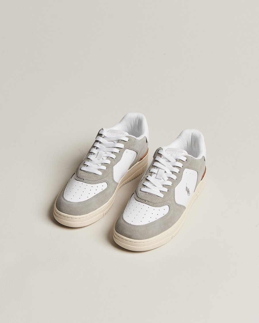 Herre |  | Polo Ralph Lauren | Masters Court Suede Sneaker Grey/White