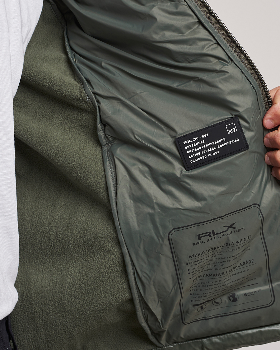 Herre | Jakker | RLX Ralph Lauren | Hooded Down Jacket Fossil Green