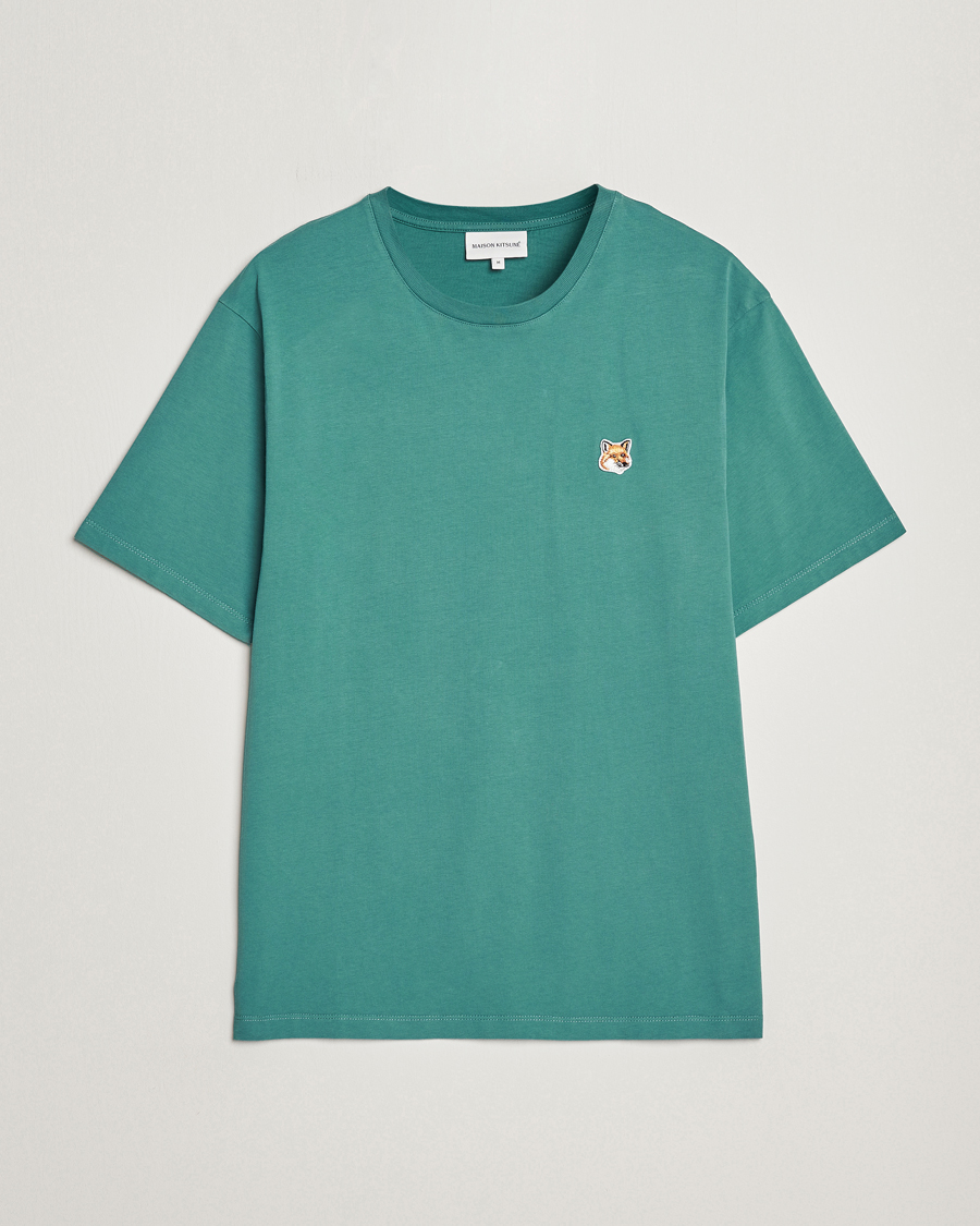 Herre | T-Shirts | Maison Kitsuné | Fox Head T-Shirt Teal Green
