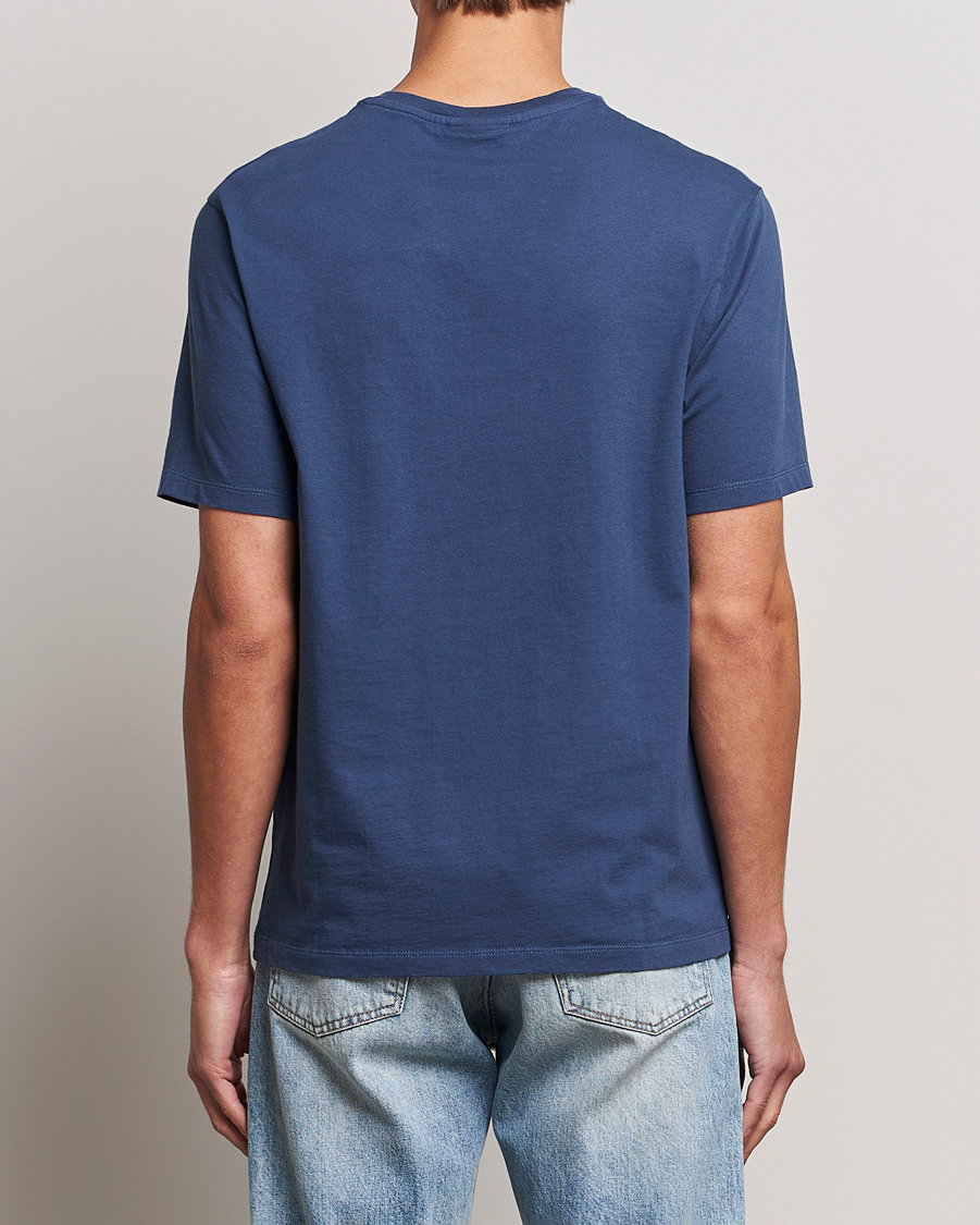 Herre | T-Shirts | Maison Kitsuné | Mini Handwriting T-shirt Blue Denim