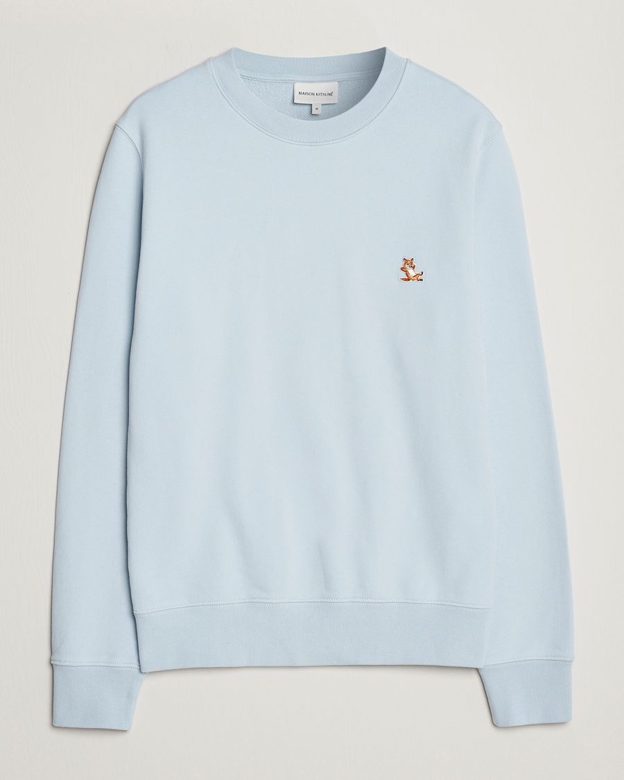 Herre | Trøjer | Maison Kitsuné | Chillax Crew Neck Sweatshirt Sky Blue