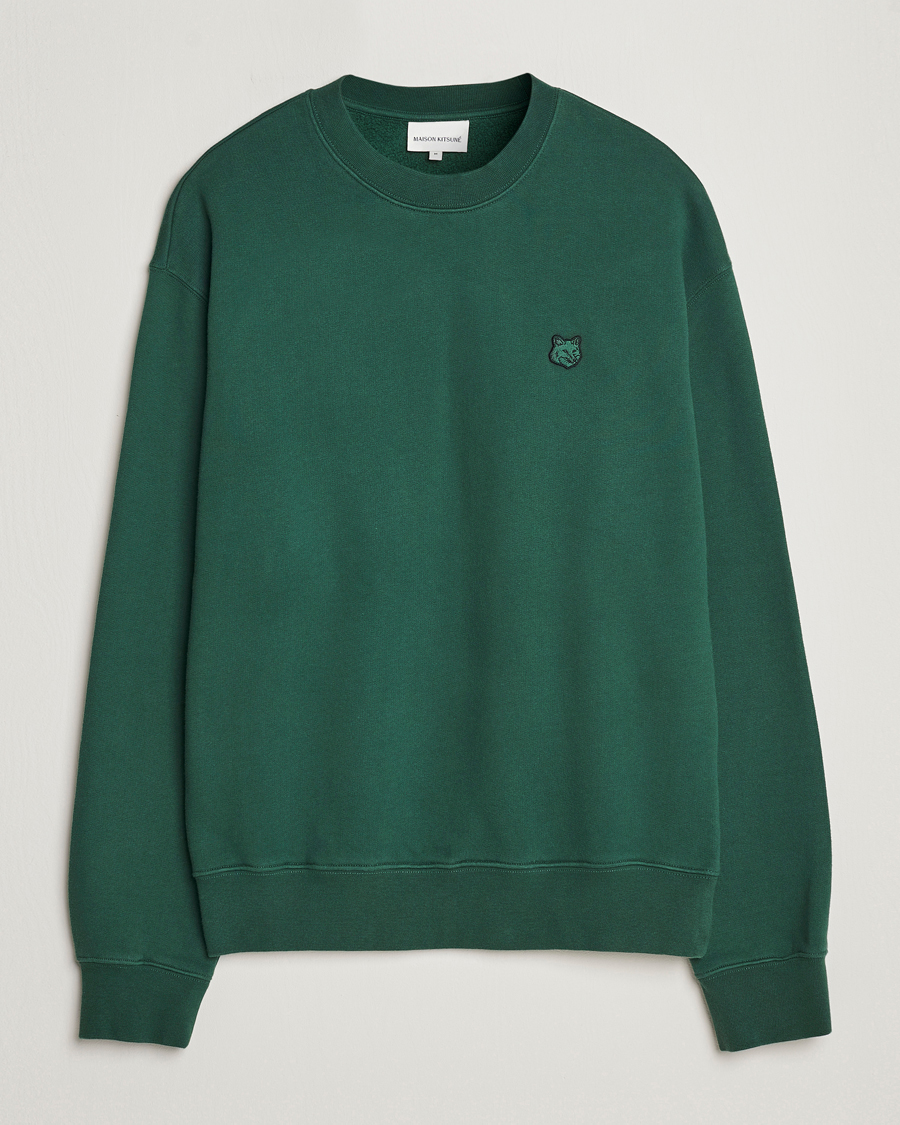 Herre | Trøjer | Maison Kitsuné | Tonal Fox Head Sweatshirt Bottle Green