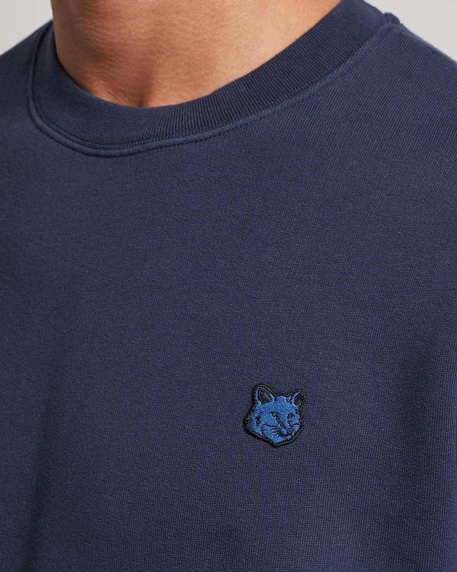Herre | Trøjer | Maison Kitsuné | Tonal Fox Head Sweatshirt Ink Blue