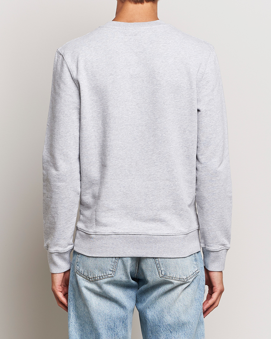 Herre | Trøjer | Maison Kitsuné | Mini Handwriting Sweatshirt Light Grey Melange