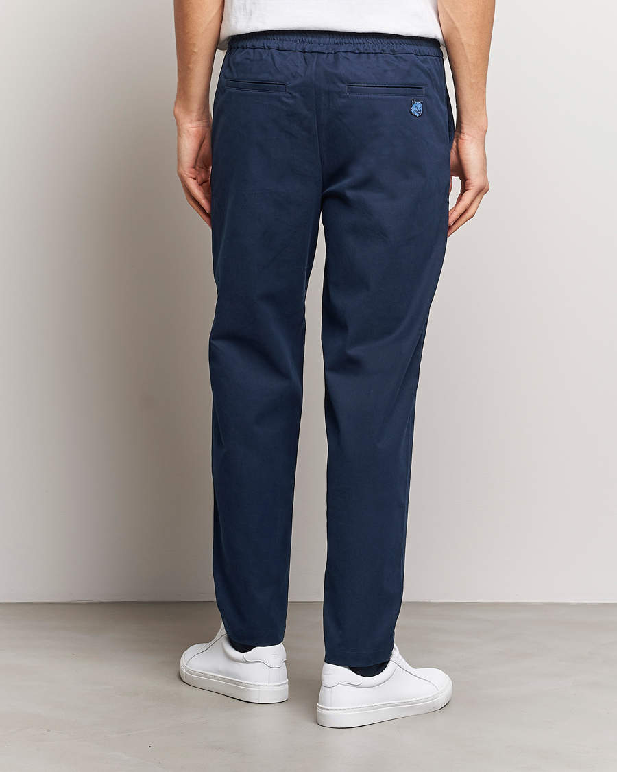 Herre | Bukser | Maison Kitsuné | Cotton Drawstring Pants Ink Blue