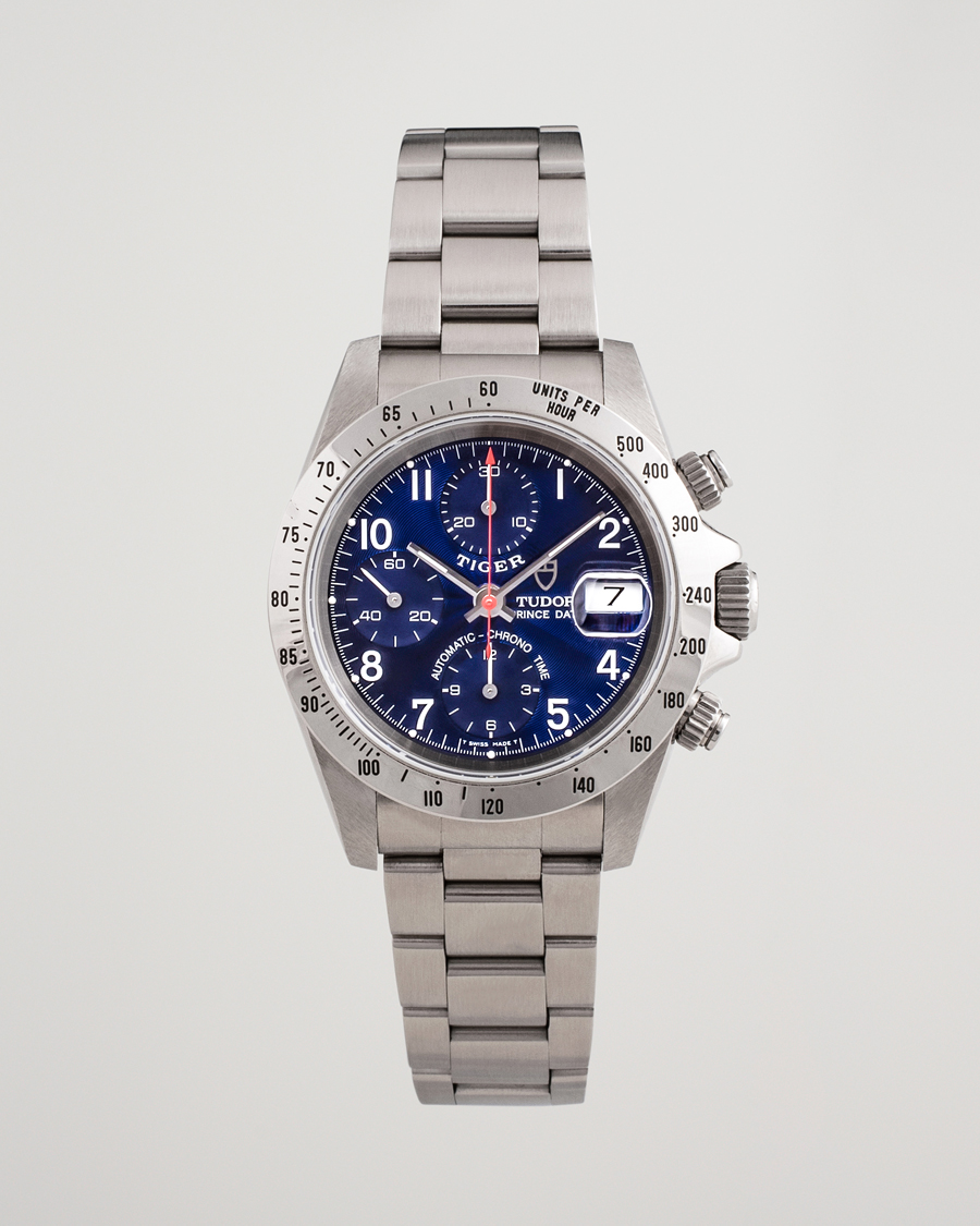 Brugt: | Pre-Owned & Vintage Watches | Tudor Pre-Owned | Tiger Prince Date Chronograph 72980 Steel Blue