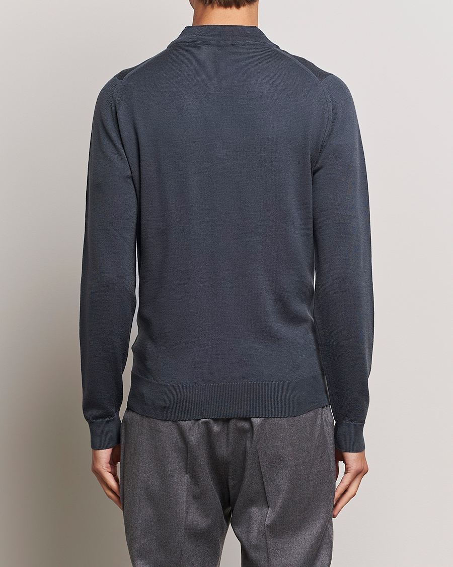 Herre | Trøjer | John Smedley | Maclean Extra Fine Merin Full Zip Slate Grey