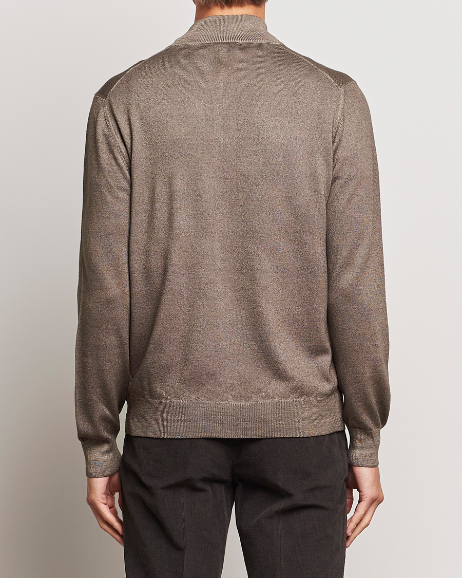 Herre | Trøjer | Gran Sasso | Vintage Merino Fashion Fit Full Zip Beige