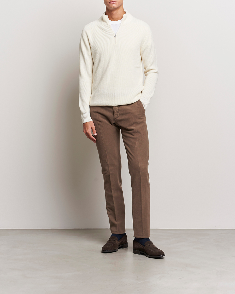 Herre | Trøjer | Gran Sasso | Rainwool Half Zip White
