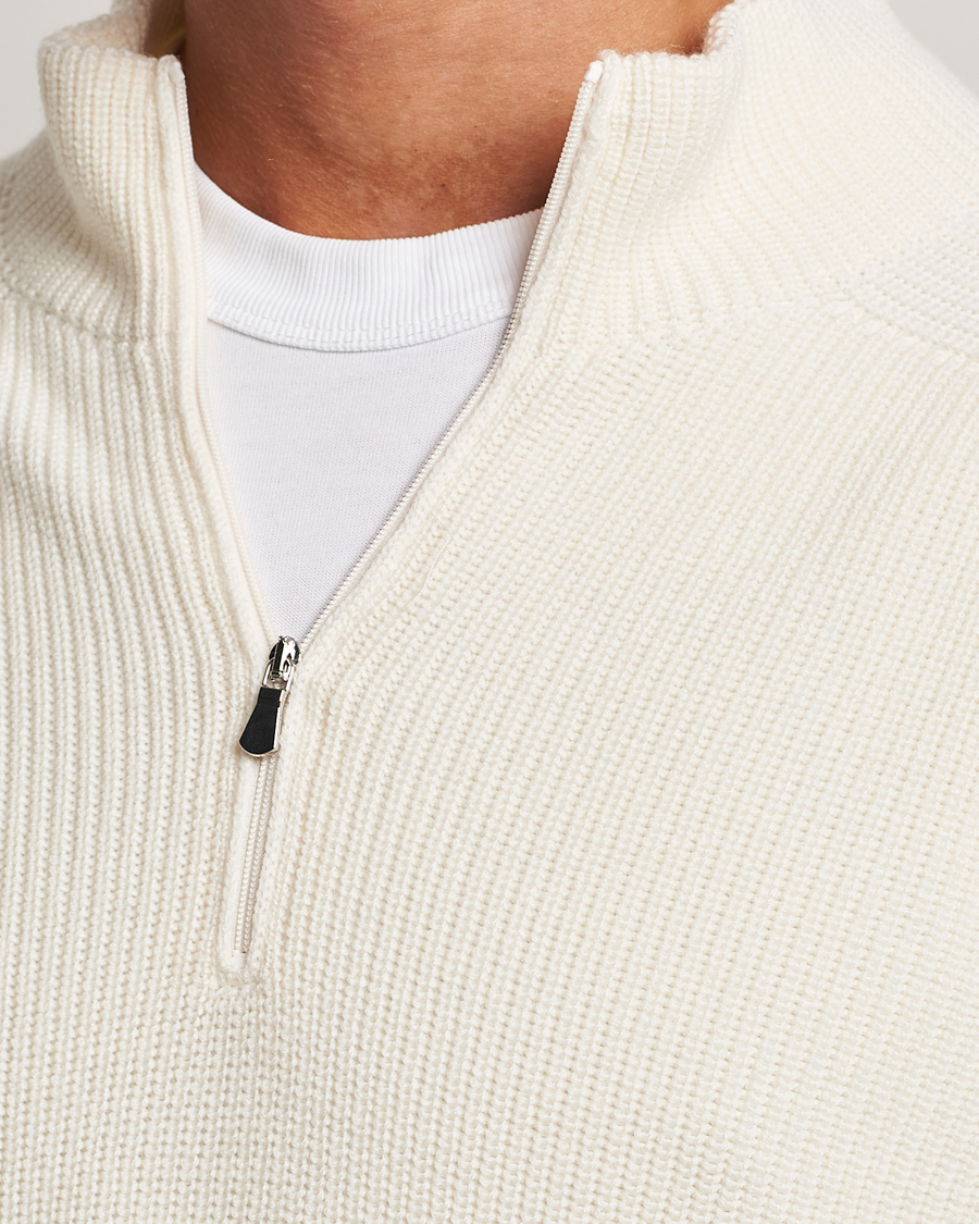 Herre | Trøjer | Gran Sasso | Rainwool Half Zip White