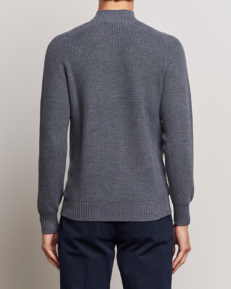 Herre | Trøjer | Gran Sasso | Rainwool Mock Neck Grey Melange