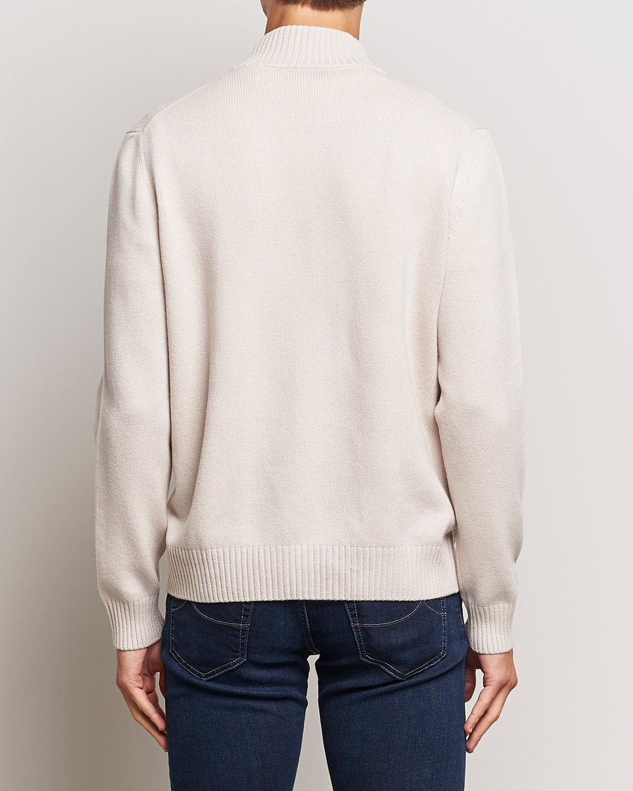 Herre | Trøjer | Gran Sasso | Wool/Cashmere Full Zip Creme