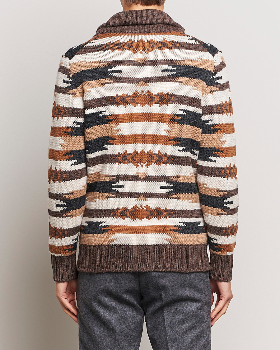 Herre | Trøjer | Gran Sasso | Aspen Heavy Knitted Wool Cardigan Multi