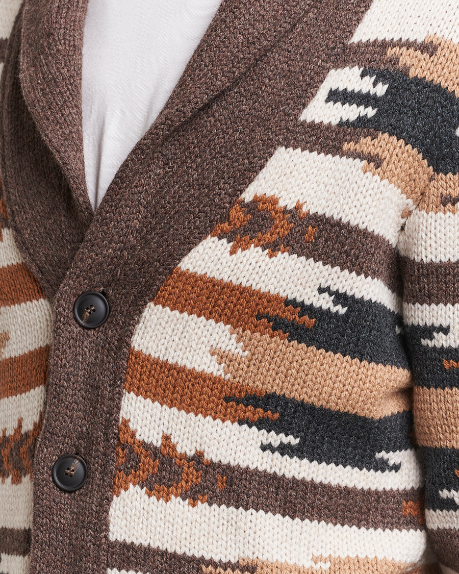 Herre | Trøjer | Gran Sasso | Aspen Heavy Knitted Wool Cardigan Multi