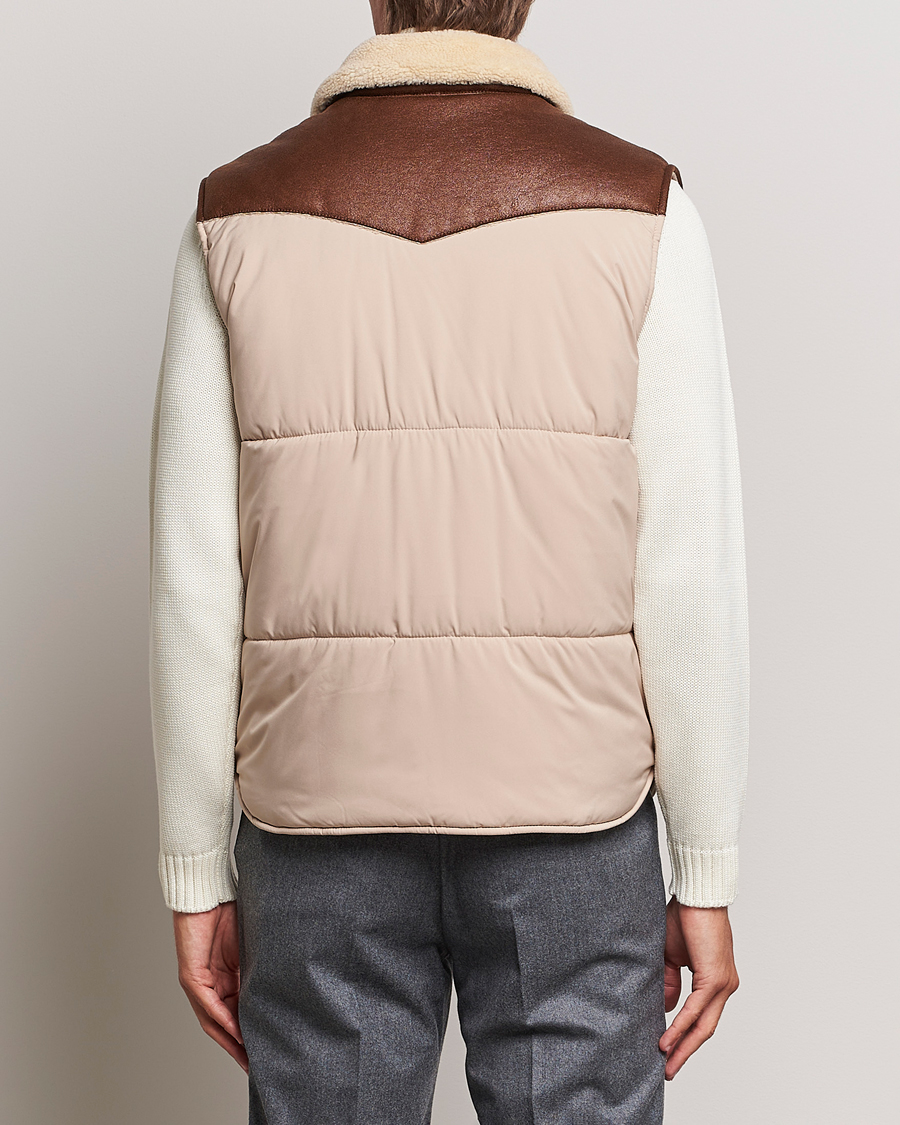 Herre | Jakker | Gran Sasso | Aspen Padded Vest Beige/Brown