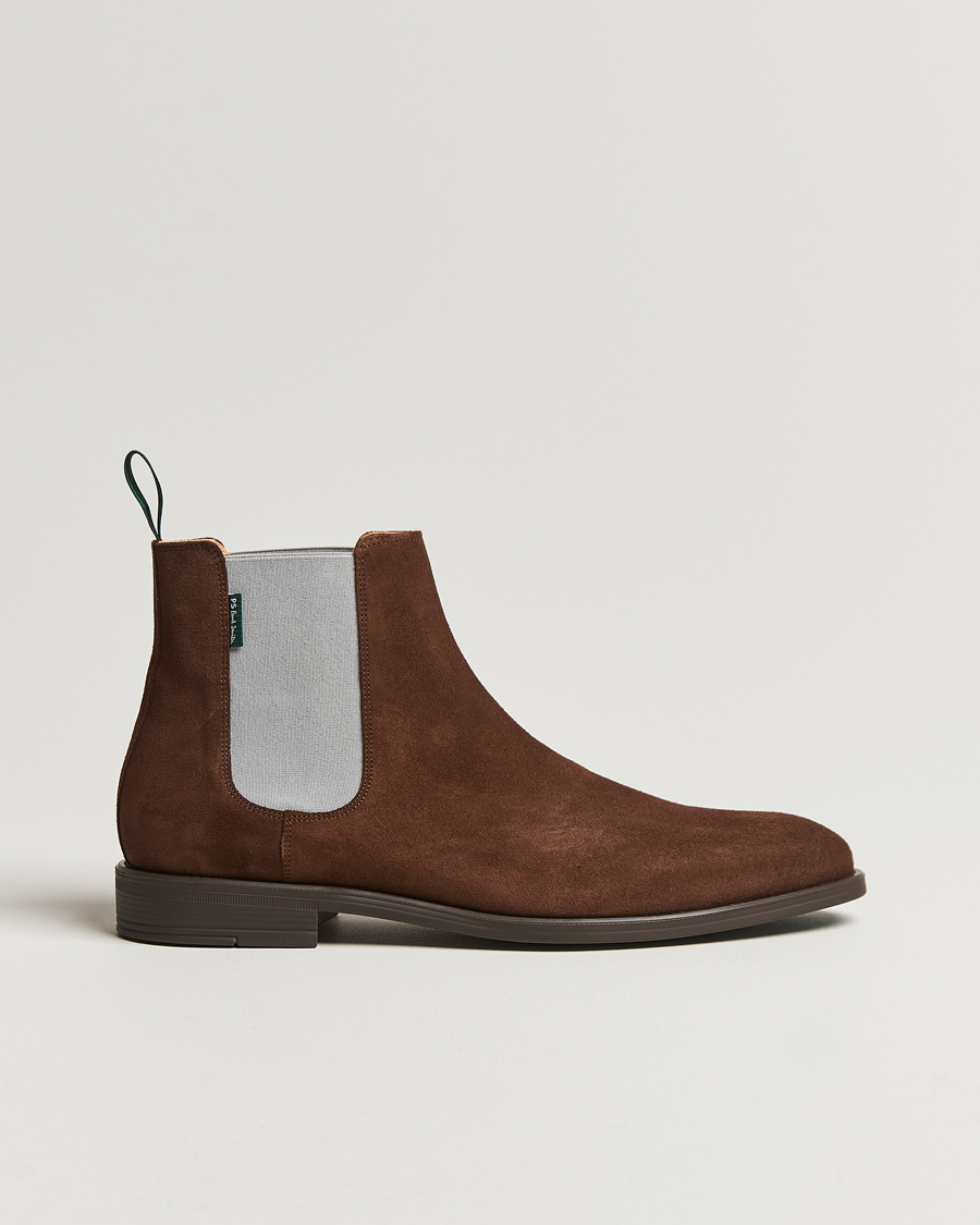 Herre |  | PS Paul Smith | Cedric Suede Chelsea Boot Chocolate