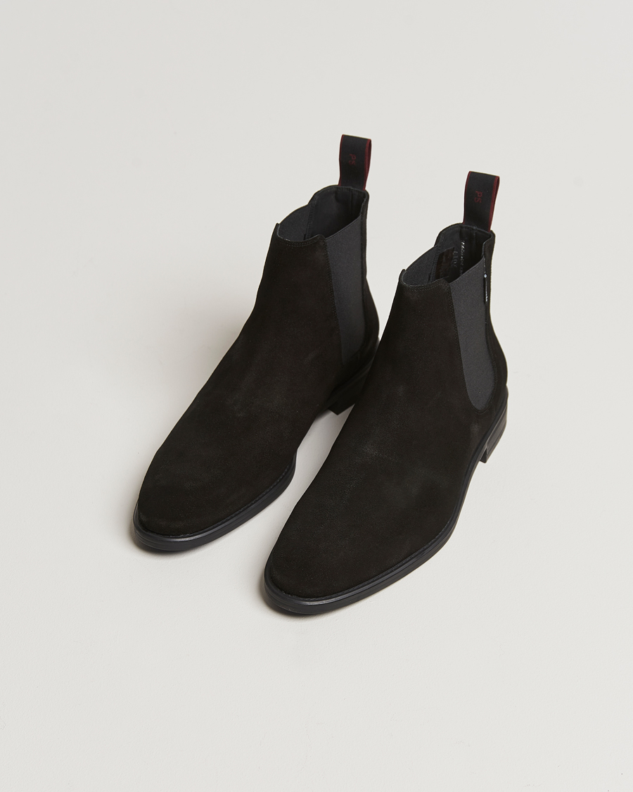 Herre | PS Paul Smith Cedric Suede Chelsea Boot Black | PS Paul Smith | Cedric Suede Chelsea Boot Black
