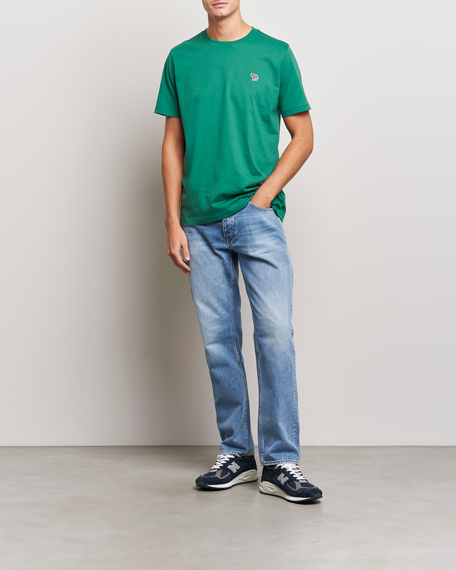 Herre | T-Shirts | PS Paul Smith | Organic Cotton Zebra T-Shirt Green