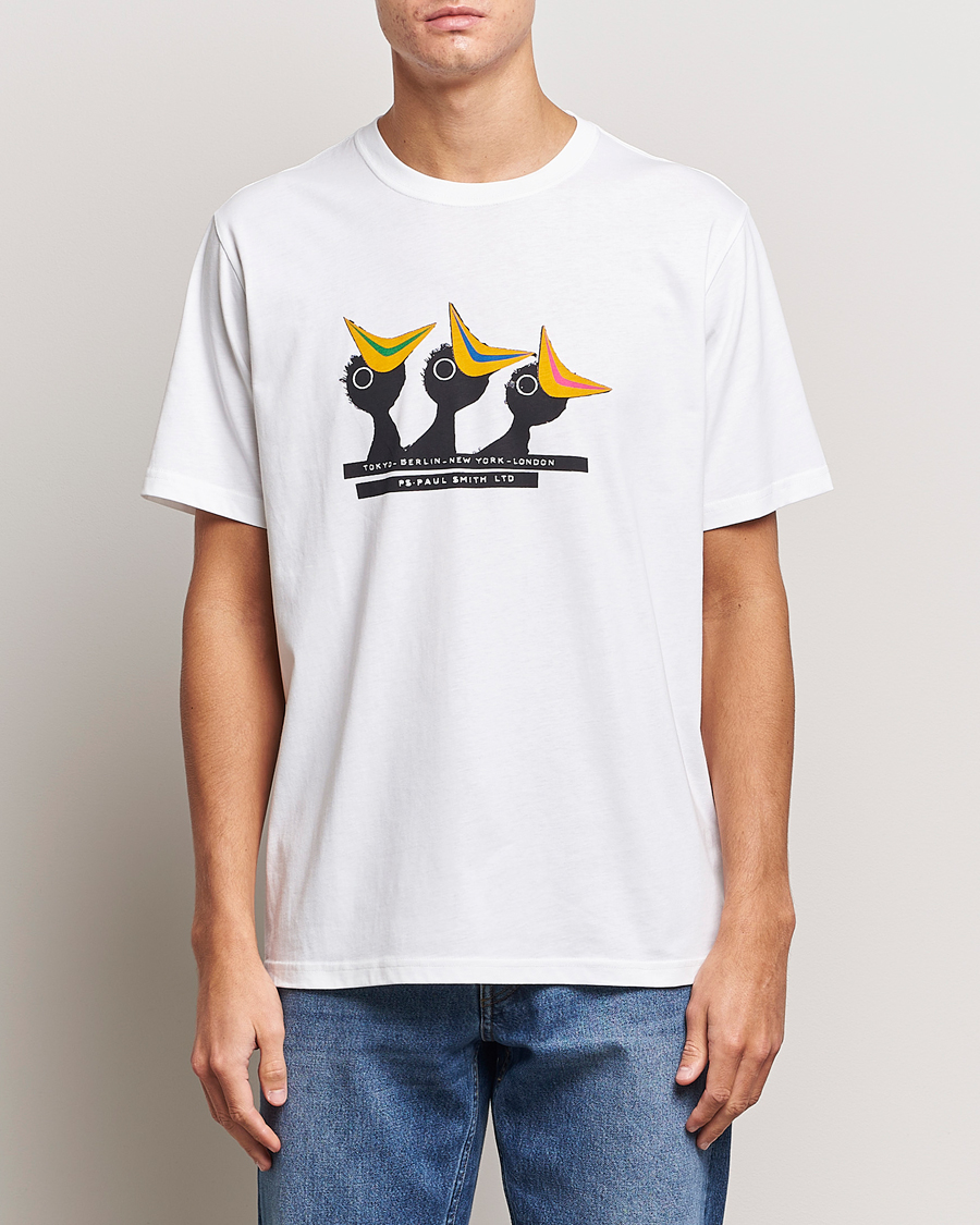 Herre |  | PS Paul Smith | Birds Crew Neck T-Shirt White