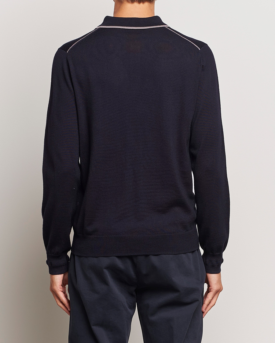 Herre | Trøjer | PS Paul Smith | Merino Wool Knitted Polo Navy