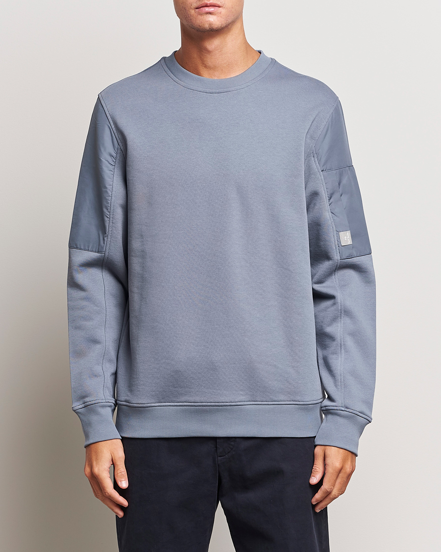 Herre | Trøjer | PS Paul Smith | Organic Cotton Sweatshirt Washed Blue