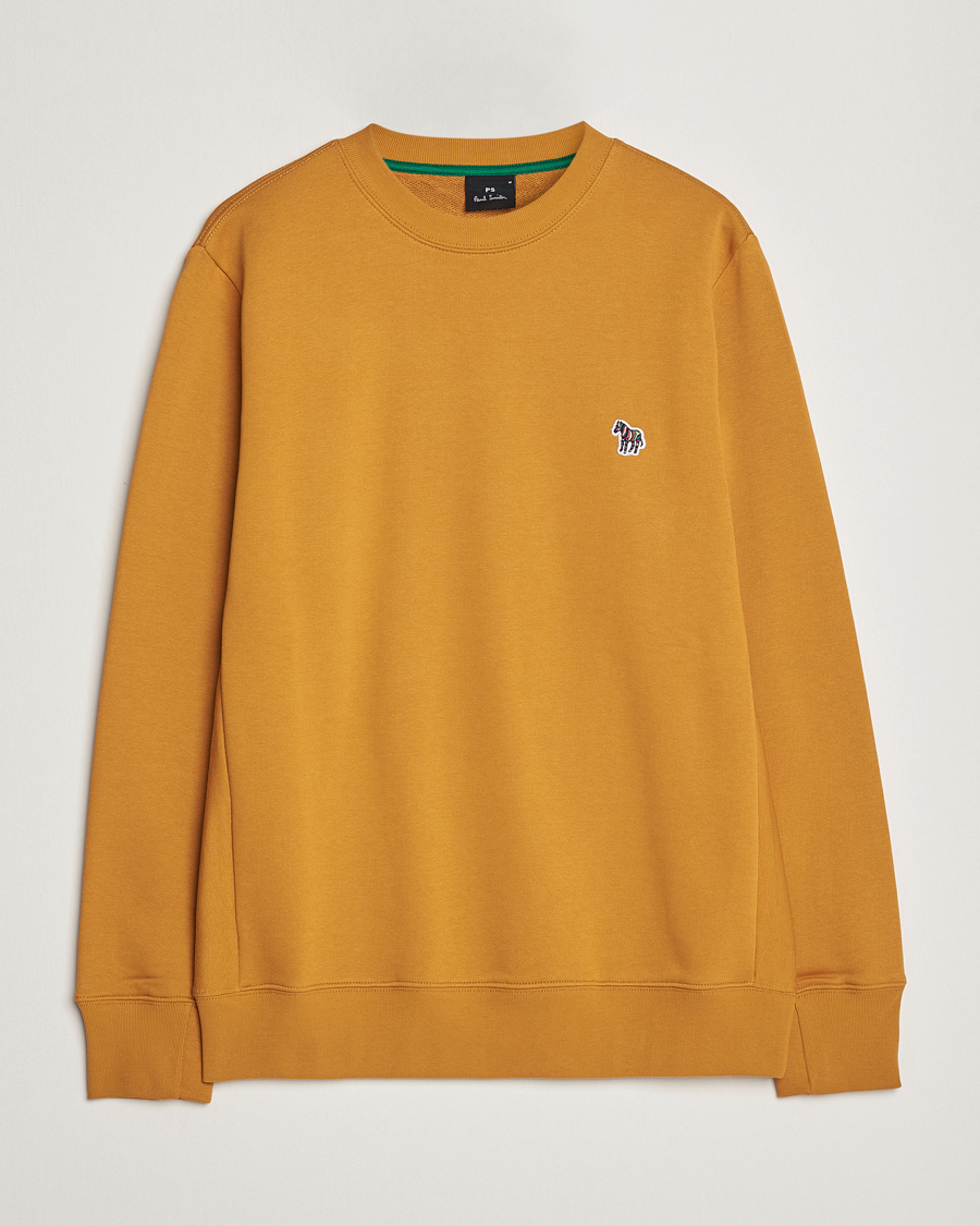 Herre | Trøjer | PS Paul Smith | Organic Cotton Zebra Sweatshirt Yellow