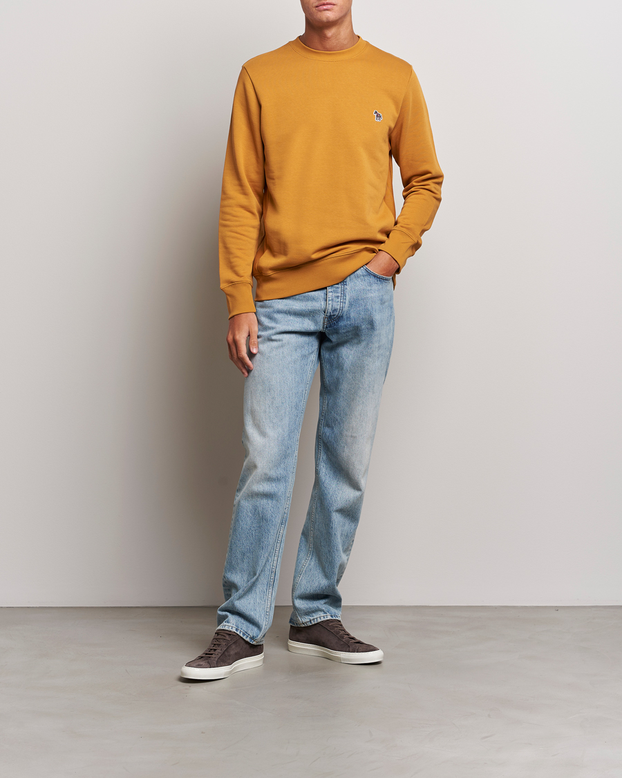 Herre | Trøjer | PS Paul Smith | Organic Cotton Zebra Sweatshirt Yellow