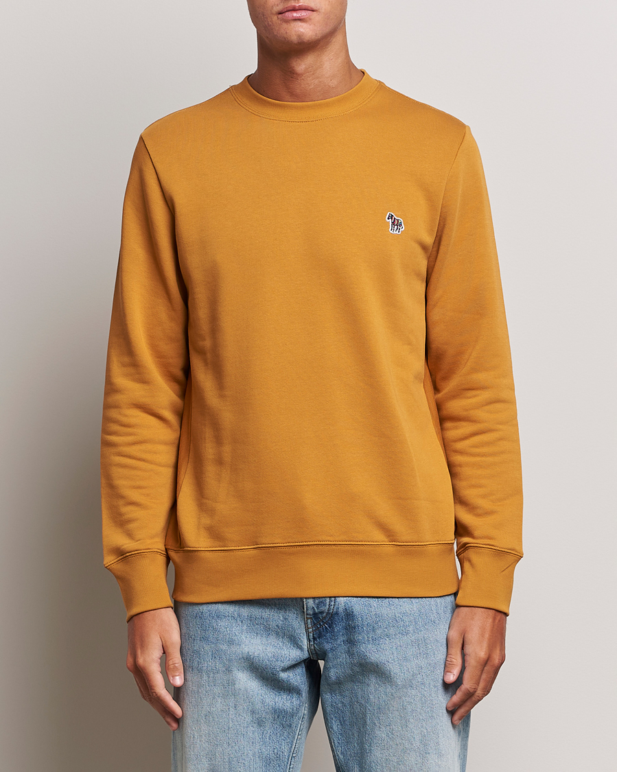Herre | Trøjer | PS Paul Smith | Organic Cotton Zebra Sweatshirt Yellow